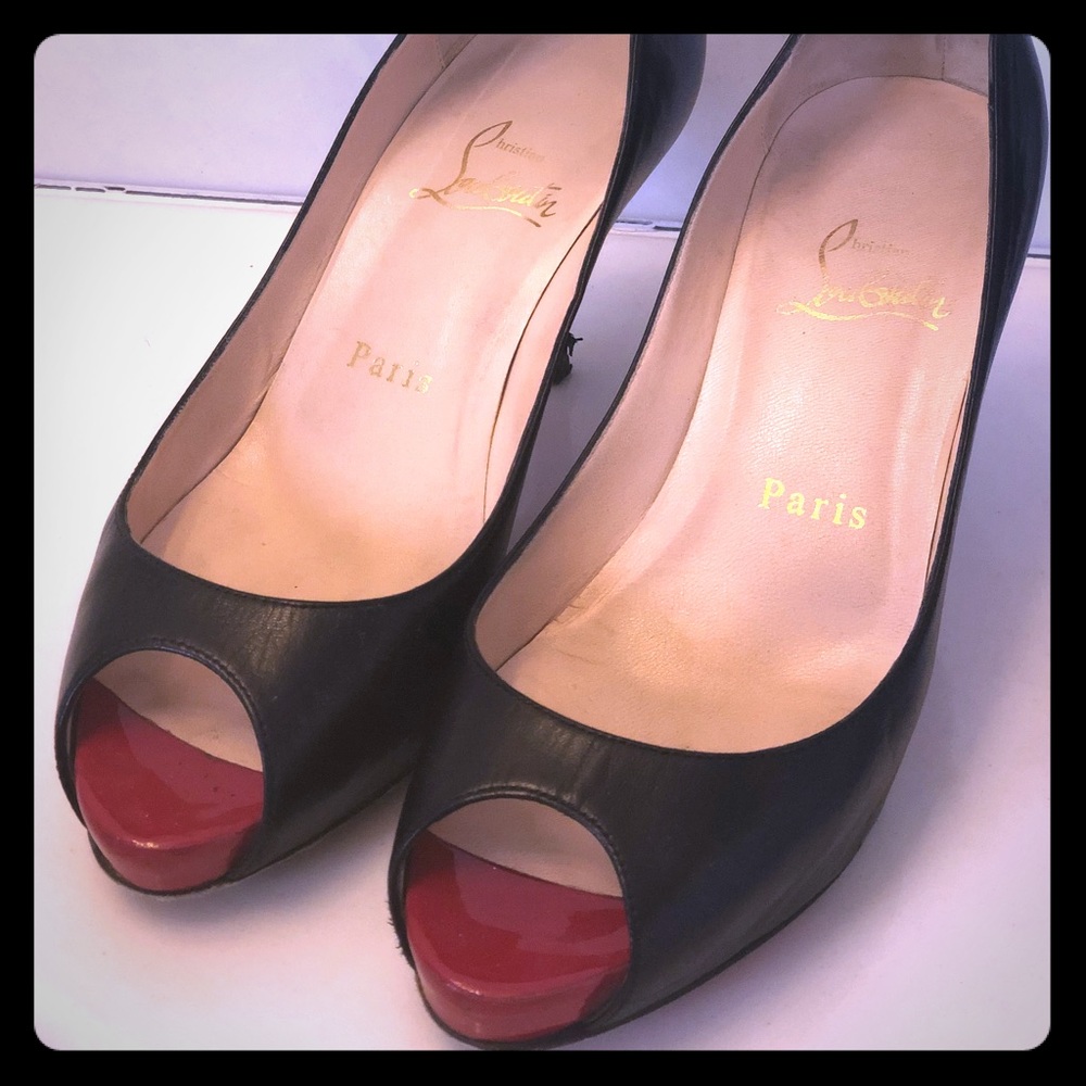Christian Louboutin Mater Claude Peep Toe Pump